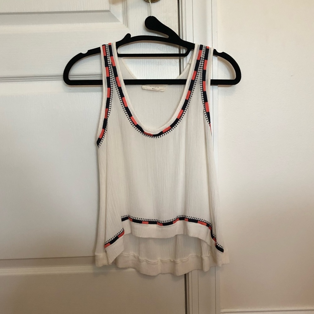 White Aztec Tank